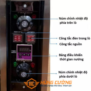 Bảng điều khiển Ảnh thực tế lò nướng 1 tầng điện Southstar YXD-10C