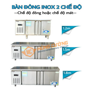 Các loại bàn đông Inox 2 chế độ SnowVIillage