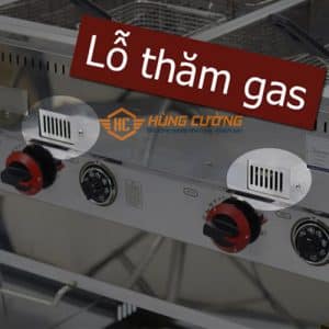 Núm van bếp chiên nhúng 2 hộc chân đứng 15 lít dùng gas BV-15L