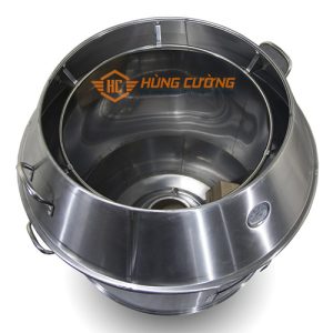 Bên trong log quay gà vịt 80 Inox