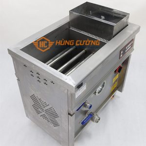 Bếp chiên tách dầu chuyên nghiệp 35 lít dùng gas bảng điện tử