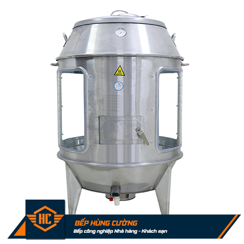 Lò quay vịt gà Inox kính 80