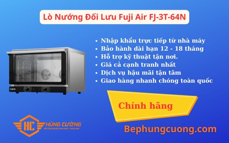 Hình Ảnh Lò Nướng Đối Lưu Fuji Air FJ-3T-64N
