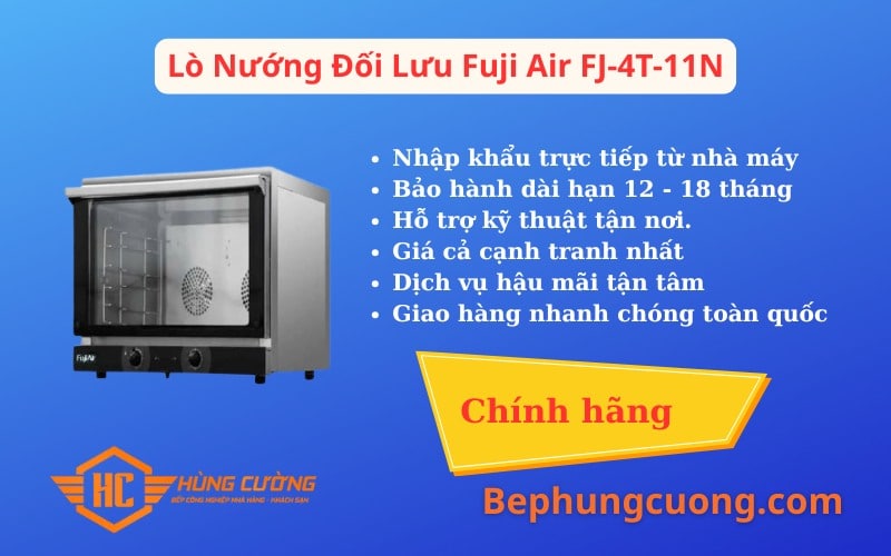 Hình Ảnh Lò Nướng Đối Lưu Fuji Air FJ-4T-11N