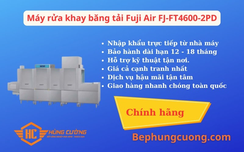 Hình Ảnh Máy rửa khay băng tải Fuji Air FJ-FT4600-2PD
