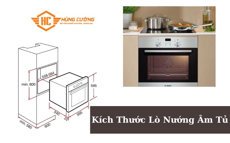 Kích Thước Lò Nướng Âm Tủ