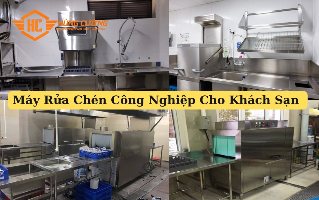 Máy Rửa Chén Công Nghiệp Cho Khách Sạn