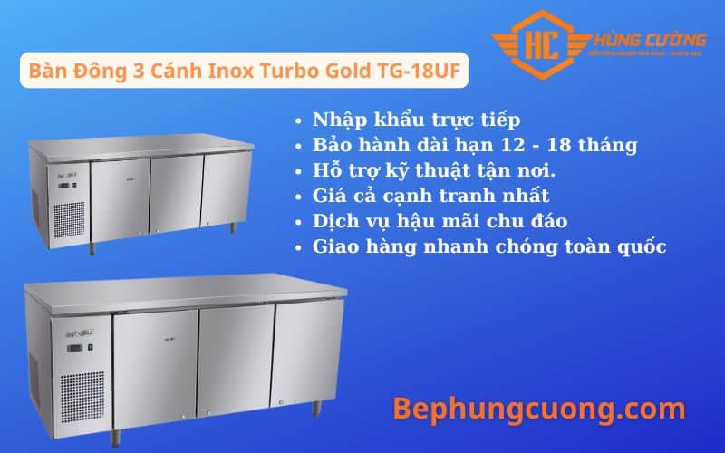Sản phẩm Bàn Đông 3 Cánh Inox Turbo Gold TG-18UF