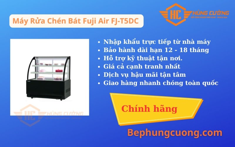 Tủ Trưng Bày Bánh Kính Cong 1m5 Fuji Air FJ-CSB15