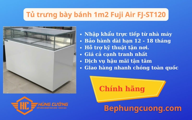 Sản phẩm Tủ trưng bày bánh 1m2 Fuji Air FJ-ST120