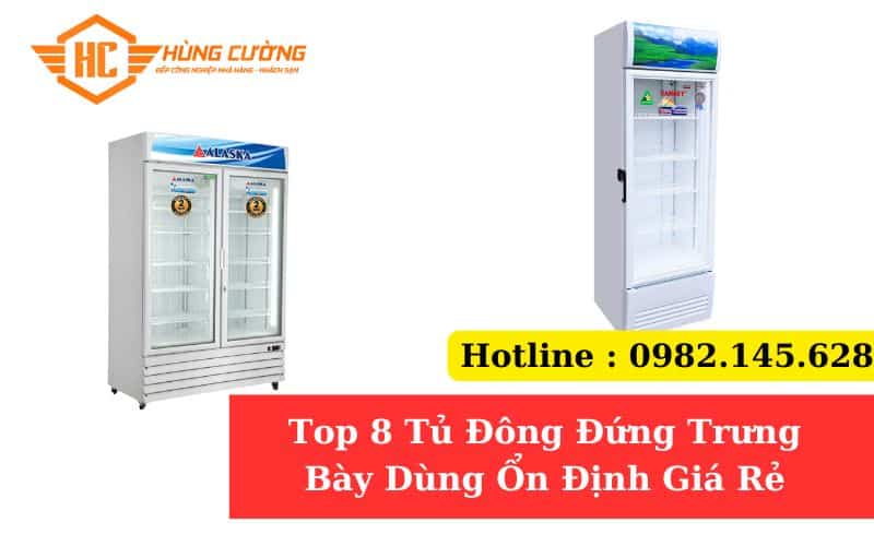 Top 8 Tủ Đông Đứng Trưng Bày Dùng Ổn Định Giá Rẻ